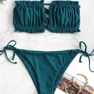 Ruffle tie swim suit from ZAFUL